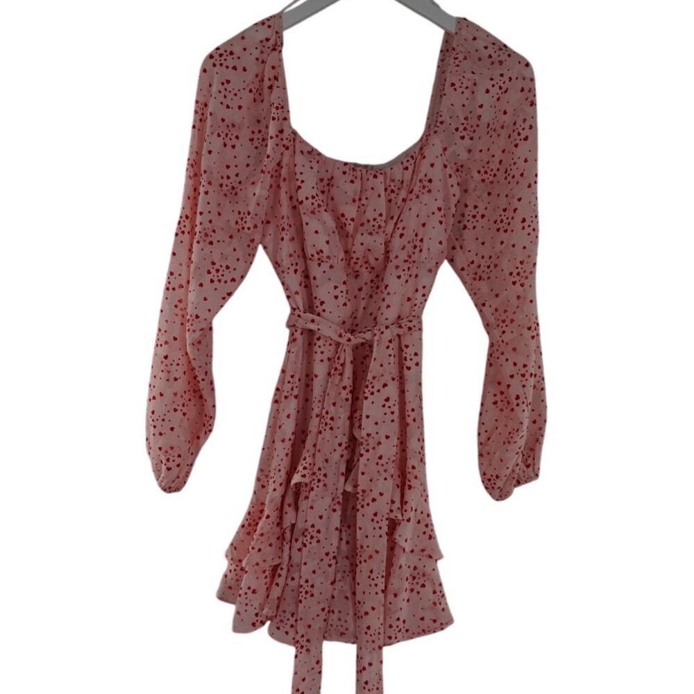 Blue Rain Sheer Heart Dress NEW!